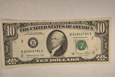 1981-A $10 Federal Reserve Note - Crisp Condition - Image 1 of 3