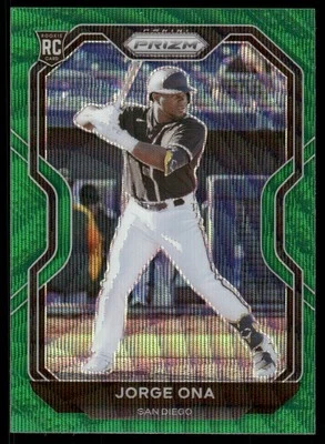 2021 Panini Prizm Prizms Green Wave #209 Jorge Ona - NM-MT - Image 1 of 2
