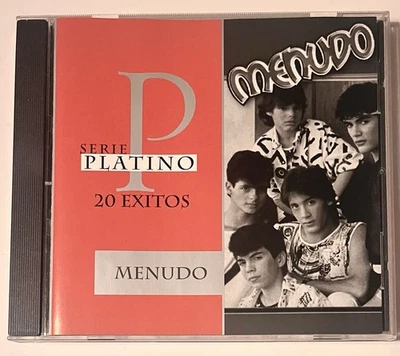 Menudo – Serie Platino 20 Exitos RARE OOP Best Of CD Ricky Martin Excellent - Imagem 1 de 3