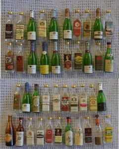 41 BOTELLAS DE LICOR MICRO MINI DE VIDRIO VACÍAS DE COLECCIÓN ¡GRANDES GRÁFICOS! IDEAL PARA REUTILIZAR - Imagen 1 de 24