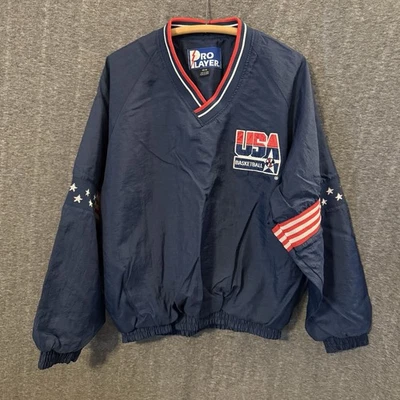 CHAQUETA JERSEY JUGADOR PROFESIONAL TEAM USA BALONCESTO VINTAGE AÑOS 90 MEDIANA S107 Foto 1 de 4