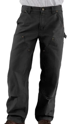 Pantalón Carhartt Hombre Suelto Ajuste Original Firme Pato Doble Frente Trabajo Peto 46-32 Foto 1 de 4