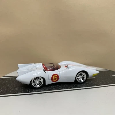 Jada Toys Speed Racer Mach 5 Movie Car Replica White/Red Interior 1/55 Scale NM - Image 1 of 4