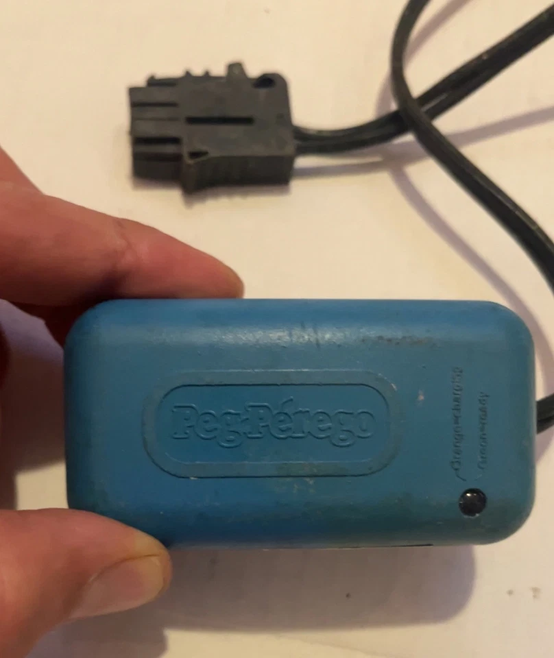Peg Perego OEM 12 volt blue charger ride on car 25200018 (mecb0086u) - Image 1 of 3