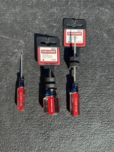 NOS Sears Craftsman Lot of 3 Screwdriver Made In USA 41854 41589 41421 Flat Head - Picture 1 of 4