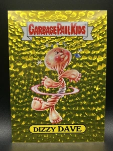 2025 Garbage Pail Kids Get A Grip Art Prints 5X7 DIZZY DAVE GOLD PARALLEL 25/50 - Picture 1 of 2