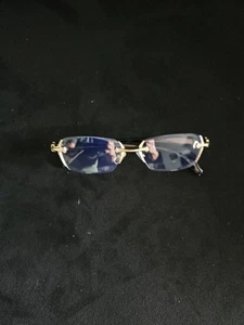 Klarsichtbrille Herren mit Gold.. Ovale Form. Nagelneu - Bild 1 von 3