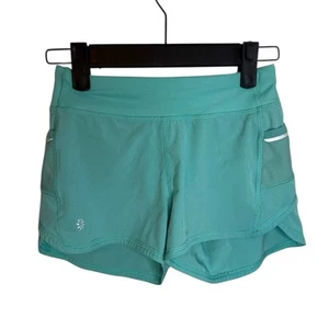 Athleta Girl Aqua Lined Active Shorts Girl's Size Small - Picture 1 of 6