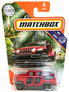 2020 MATCHBOX 1:64 MBX JUNGLE 60/100 RED '20 JEEP GLADIATOR RUBICON - Picture 1 of 14