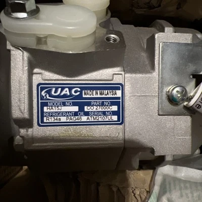 UAC CO 27000C A/C Compressor For 03-08 Toyota Corolla Matrix - Image 1 of 4
