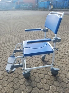 Adjustable Commode Wheelchair Portable Toilet Shower Seat- VAT EXEMPT PRICE - Picture 1 of 3