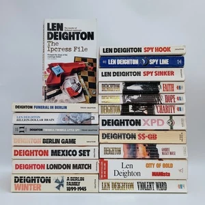 Len Deighton 19 Book Bundle Game Set Match Hook Line Sinker Faith Hope Charity - Picture 1 of 22