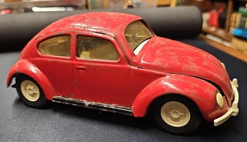 TONKA 1970-е прессованная сталь красный Volkswagen VW жук жук #52680 - Изображение 1 из 4