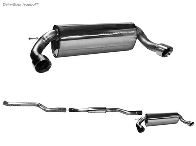 Bastuck Duplex sistema completo a partir de Cat BMW Serie 1 F20 F21 125i Facelift a partir de 15 90 mm cada uno Foto 1 de 2