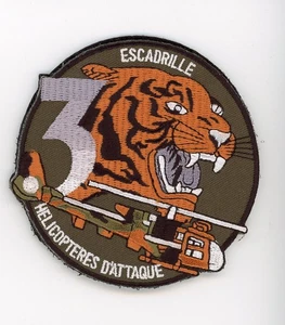 PARCHE HELICÓPTERO FRANCIA 1er ATAQUE SQDN TIGRE DOBLE VEL TRASERO COLOR PARCHE - Imagen 1 de 1