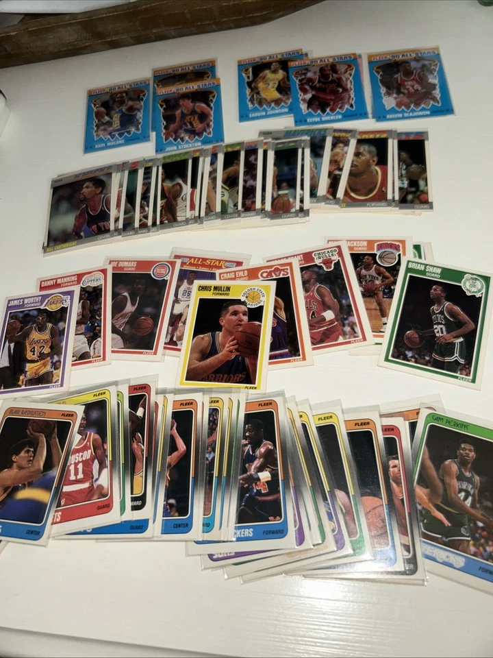 108 1987-91 Fleer STARS Rookie HOF STICKERS RC Lot No Dups NBA w 90 STAR BARKLEY - Image 1 of 4
