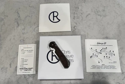 Chris Reeve Small Sebenza 31 Inlay Drop Point Natural Canvas Micarta S35VN - Image 1 of 4