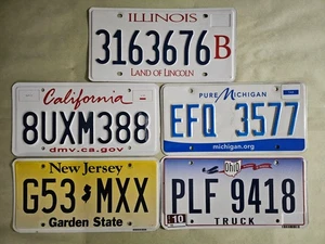 License plate (5) ⭐ Collect Arts Hobby Craft Decor Projects - Picture 1 of 1