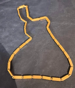 collana girocollo dorata vintage americana anni 70 firma Napier - Picture 1 of 4