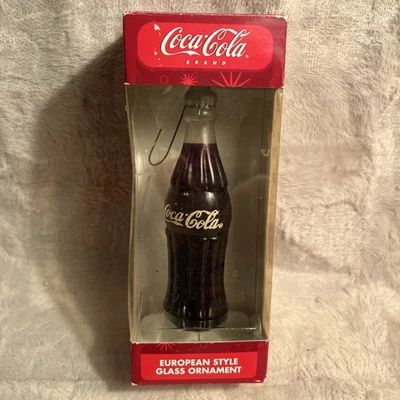 Adorno de vidrio estilo europeo Kurt Adler Coca-Cola COKE Foto 1 de 4