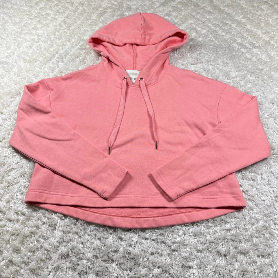 Sudadera corta Ella Moss nueva con etiquetas para mujer XS rosa fresa hielo con capucha nueva Foto 1 de 4