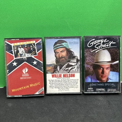 Vintage Cassstte Tape Lot ORIGINAL 82-85 Country. Alabama, Willie, George Strait - Image 1 of 4