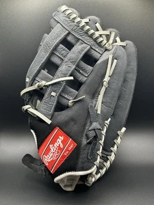 Guante de softbol lanzamiento lento Rawlings Renegade R15BFG 15 pulgadas guante de cuero negro - Imagen 1 de 9