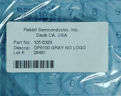 RABBIT SEMICONDUCTOR 101-0323 KEY PANEL NO LOGO NEW!! WOW!! - Image 1 of 3
