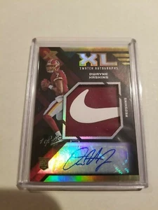2019 XR Football XL Swatch Autograph Dwayne Haskins Nike Swoosh 1/1 Redskins - Picture 1 of 1