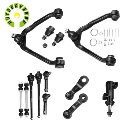 13Pc Front Upper Control Arm & Ball Joints Tie Rods For Chevy Tahoe GMC Yukon Foto 1 de 4