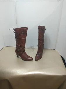 Clicks Womens SZ 8.5B Brown  Western Cowboy Heel Boot  - Picture 1 of 9