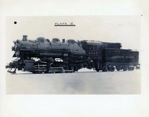 Canadian Pacific Railway locomotiva motore a vapore 6607 interruttore 0-8-0 foto 8x10 - Foto 1 di 2