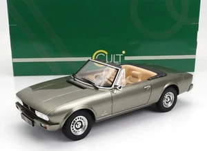 Peugeot 504 Cabriolet vert métallisé de 1983 au 1/18 de Cult Models CML192-2 - Picture 1 of 4