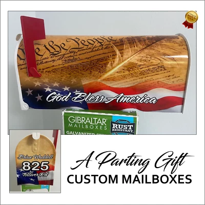 American Patriotic mailbox Gift for LABOR DAY, Free Shipping - Image 1 of 4
