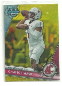 2023 Bowman Chrome University Cameron Ward Washington St. Yellow #/75 - Picture 1 of 2