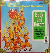 RICHARD SHARP-EARED REINDEER Xmas 1997 Peter Pan Read Along Book & Record SEALED