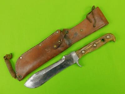 Cuchillo de caza vintage alemán Alemania Puma blanco cazador con funda Foto 1 de 4