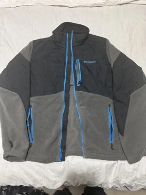 Columbia Children’s Coat, Size 18/20; Black And Gray; Blue Zipper Pockets - Image 1 of 4