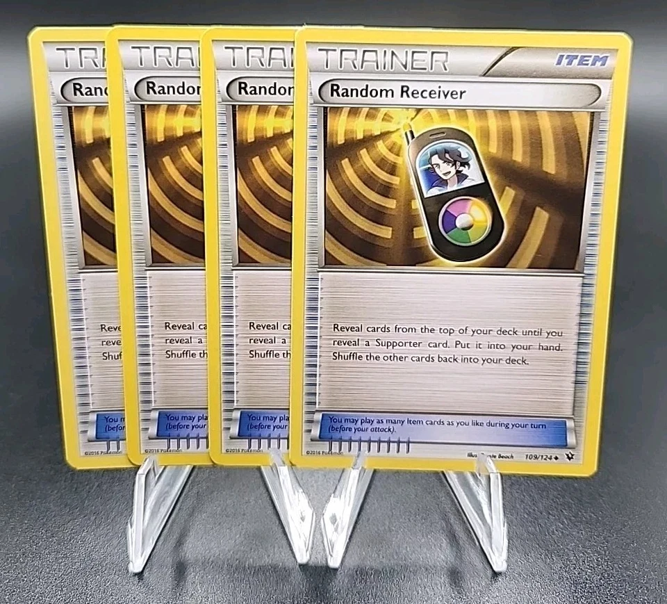 X4 Random Receiver 109/124 XY Fates Collide Pokemon Card Trainer Playset - Image 1 of 1