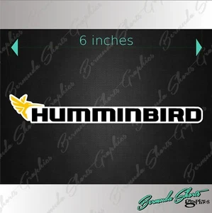 Humminbird Fishing Decal / 6" High Quality Stickers / Boat Graphics si - Picture 1 of 2