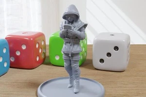 Zara Davis - Mini Impreso en 3D - Cyberpunk / Ciencia Ficción - Wargaming Miniatura de Mesa - Imagen 1 de 5
