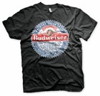 Budweiser American Lager Vintage Beer Anheuser Busch Männer Men T-Shirt Schwarz