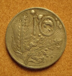 Lire 10 Spiga Grano Errore di Conio REALE - Eccesso di Conio VERO - Moneta Rara - Foto 1 di 2