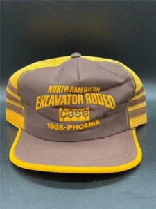 Vintage 1985 Case Tractor Rodeo Phoenix AZ 3 Stripe Mesh Trucker Snapback Hat - Picture 1 of 3