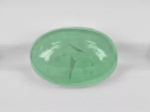 RUSSIA Smeraldo 28,92 Cts Luce Naturale Verde Ovale - Foto 1 di 3