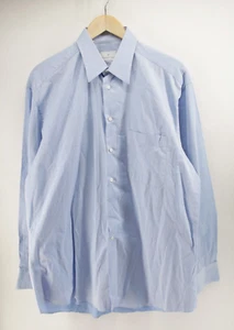 Ermenegildo Zegna Long-Sleeve Dress Shirt Pale Blue Cotton Men’s Size 16.5 / 42 - Picture 1 of 8