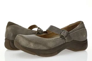 Womens DANSKO 160561 Taupe Leather Mary Jane Shoes sz. 38 - Picture 1 of 5
