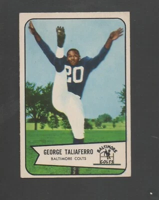 1954 Bowman Football Card #50 George Taliaferro-Baltimore Colts Ex Mint Card - Image 1 of 2