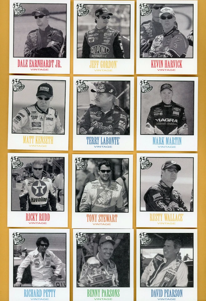 2002 Press Pass Vintage 2.38 x 2.82 Small Mini Black & White Retro Insert Card - Image 1 of 1