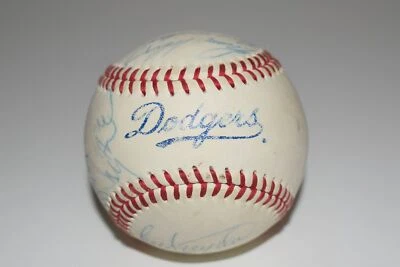 1990 年代洛杉矶道奇队亲笔签名棒球-10 + 汤姆·坎迪蒂(ETK21) — 第 1/4 张图片